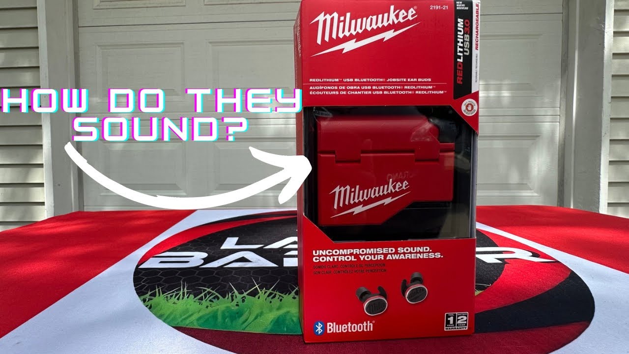 Milwaukee REDLITHIUM USB Bluetooth Jobsite Earbuds – Hearing Protection (Model 2191-21)