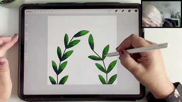 How to easily create illustrated leaves with lots of texture using Procreate