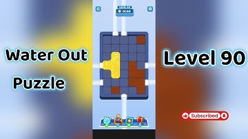 Water Out Puzzle Level 90 Walkthrough 💧 | Step-by-Step Guide | Mini Boss