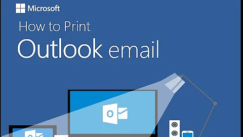 How to print outlook email