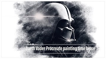 Darth Vader painting time lapse