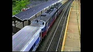 Amtrak and Metro North along the Hudson in the 1990's