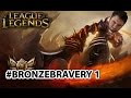 KEV1N FAST ALLEIN IN BRONZE - #BRONZEBRAVERY 1 - League of Legends