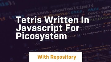 Tetris written in javascript for picosystem