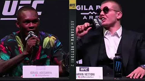 Israel Adesanya and Marvin Vettori 2 best trash talk UFC 263 Press Conference