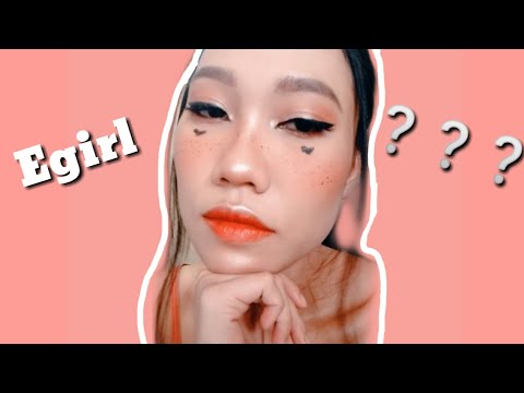 I Tried E Girl Makeup Em Z Tutorial Youtube