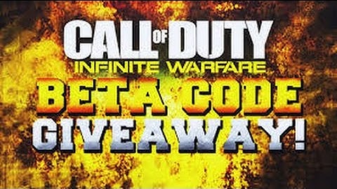 Call of Duty: Free Infinite Warfare Beta Code Giveaway!!! (Ps4 only)