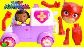 disney pj masks owlette and doc mcstuffins rosie the rescuer