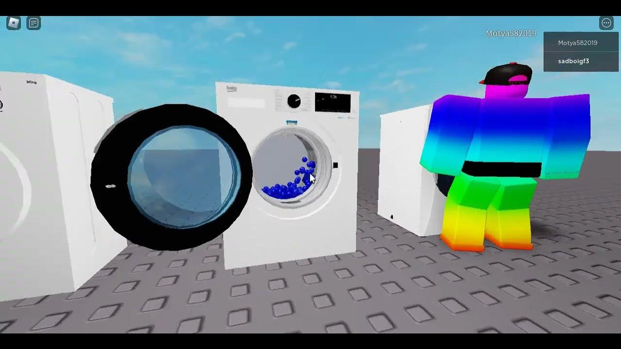 Roblox washing machine Industrial washing machines YouTube
