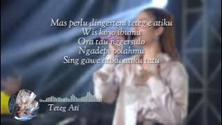 Dike Sabrina - Teteg Ati || Dadi payung naliko udane teko|| (lyrics)
