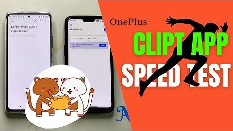 OnePlus Clipt App Speed test for text and image sharing