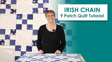 🔹Make this fun, quick & simple Irish Chain quilt 🔹 A beginner-friendly 9 patch quilt tutorial! 🔵