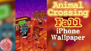 Animal Crossing Fall iPhone Wallpaper Speed Drawing