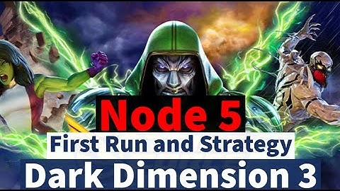 Dark Dimension 3: Node 5 - First Run Attempt! | DD3 Playthrough | Marvel Strike Force - Free to Play