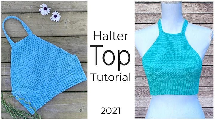 EASY Crochet HALTER Top Tutorial | How to Crochet Crop Top