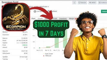 Scorpion Gold Pro EA v1.5 Best MT4 Gold Trading Robot