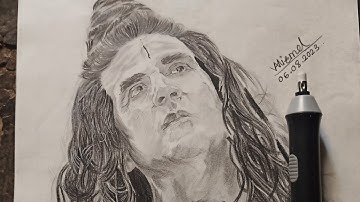 Drawing Akshay Kumar || OMG -2 || Hairs and Shading tutorial || Realistic sketch