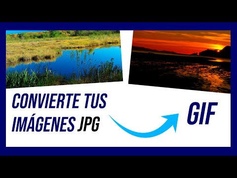 Video: ¿Cómo se cambia un JPEG a un GIF?