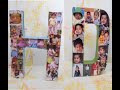 How to make 3D Photo frame|Handmade Birthday gift Tutorial|DIY Photo Collage Letter|Home Decoration