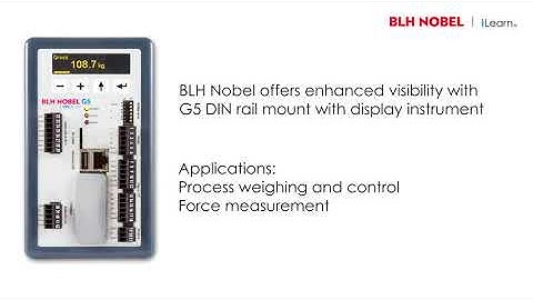 At your fingertips: G5 DIN Rail Mount with Display Process Weighing Instrument (G5-RMD) - iLearn