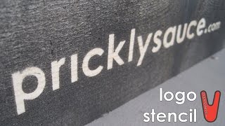 Pricklysauce Logo Stencil