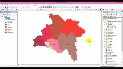 การสร้าง MapTip  Hyperlink  HTML Popup