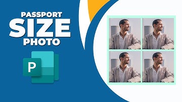 How to create passport size photo in Publisher