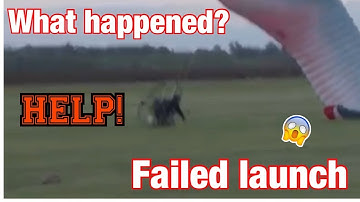 Failed Paramotor first launch. In-depth look at what happened