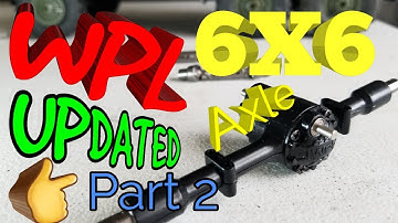 WPL B36, B16 6x6 center axle UPDATED version. Part 2/2 install