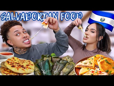 PICKY Husband Tries AUTHENTIC SALVADORIAN FOOD! | VLOGMAS DAY 1
