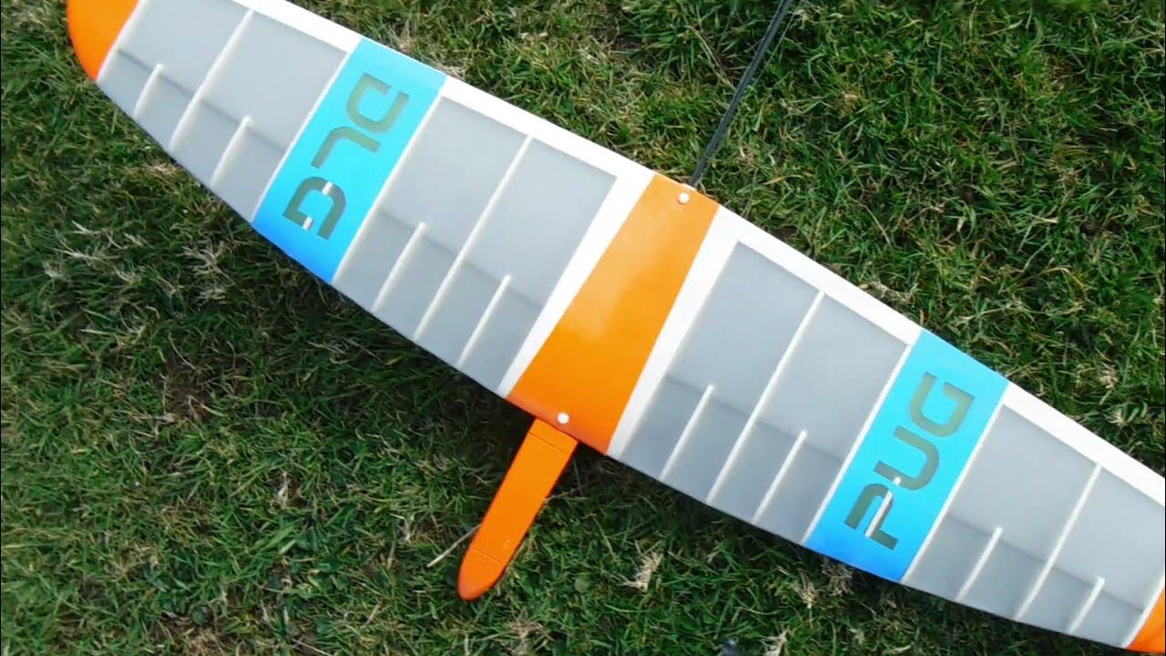 first-slope-flights-with-pug-dlg-glider-by-angel-wing-designs-with