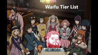 Persona 5 Waifu Tier List Finale Special Extravaganza