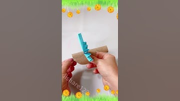Cute Easy Bird Craft with Toilet Paper Roll #papercraft #eastercraftidea #