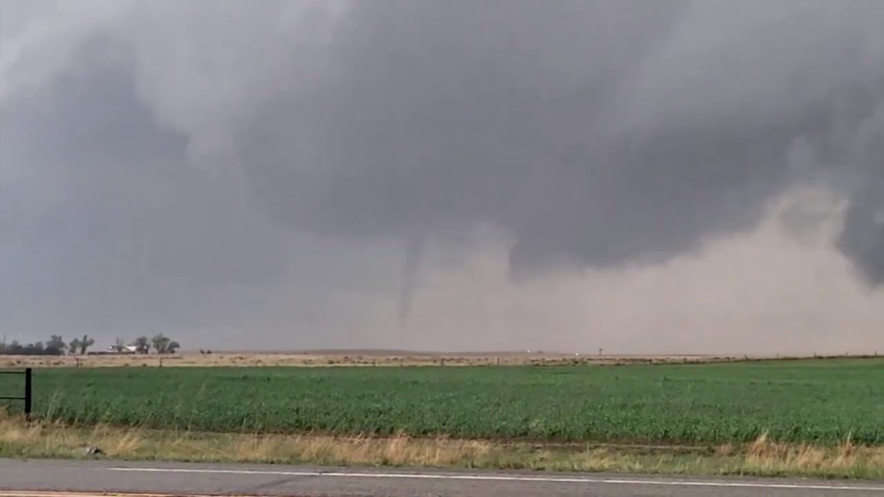 Funnel cloud swirls in northern Colorado as severe weather sweeps state