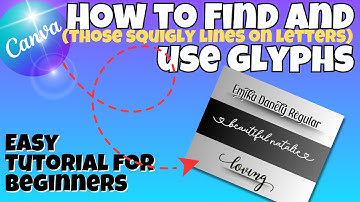 Finding and Using Glyphs, Font Curved Lines, Fancy Fonts, Find Decorative Text