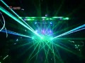 Many rgb laser together effect