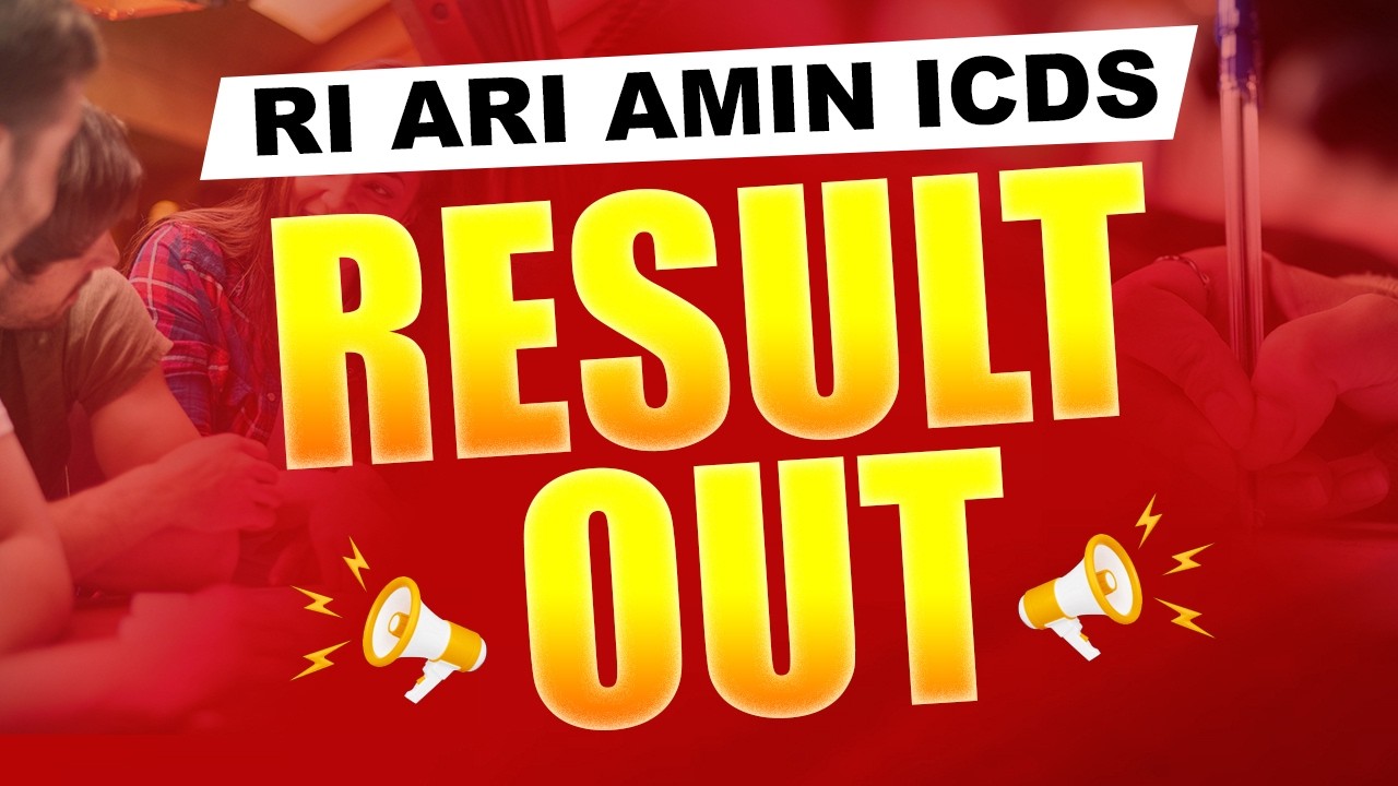 RI RESULT OUT | RI ARI AMIN ICDS RESULT OUT
