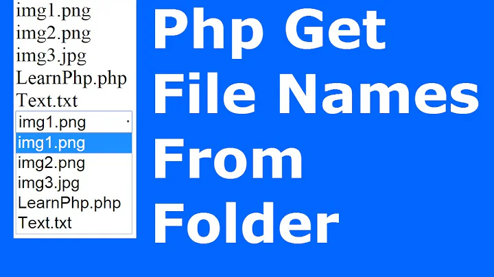 Php : How To Get / Show Files Names From Folder Using Php [ with source code ]