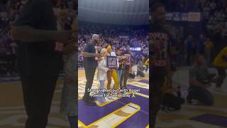 Viral Angel Reese Walks With Shaq Senior Night 