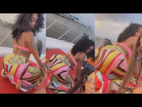 Asian Doll Twerking On Yacht