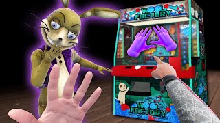 Glitchtrap HACKED The Arcade for Purple Gloves!