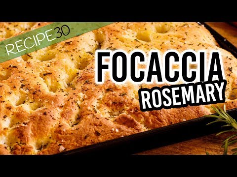 Focaccia with rosemary and sea salt - Italian bread