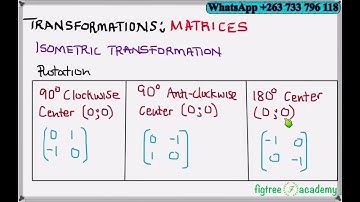 Matrices for Isometric Transformations