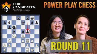 Tan Zhongyi vs Kateryna Lagno | Women&#39;s FIDE Candidates 2024 | Round 11