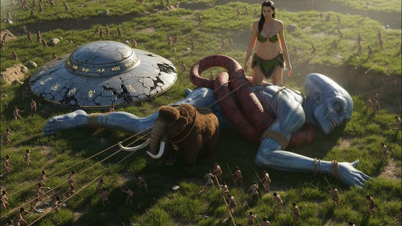 Life Millions of Years Ago |  Early Humans Rescue a Prehistoric Alien After a Devastating UFO Crash