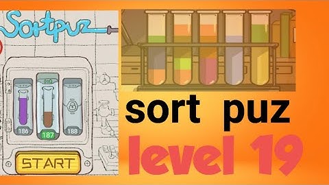 level 19 - sort puz game / puzzle game