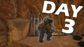 Rock Golem Raiding Cliff Bases 24 Hours Into Wipe.. | Ark PvP