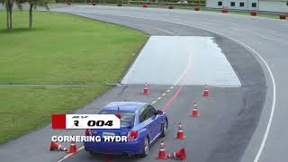 Bridgestone POTENZA Adrenalin RE004 เปรียบเทียบ Cornering Hydroplaning