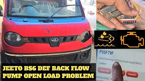 Mahindra Jeeto Bs6 DPF Error No Start 171km | Jeeto Bs6 Urea Problem 100% Solve | #jeet0 #bs6 #dpf