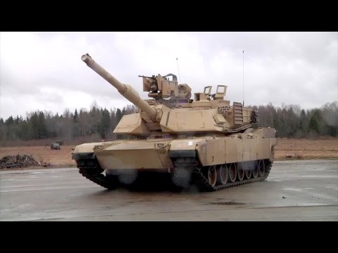 The Most Feared Tank: M1A2 Abrams Tank Maneuvers Demo